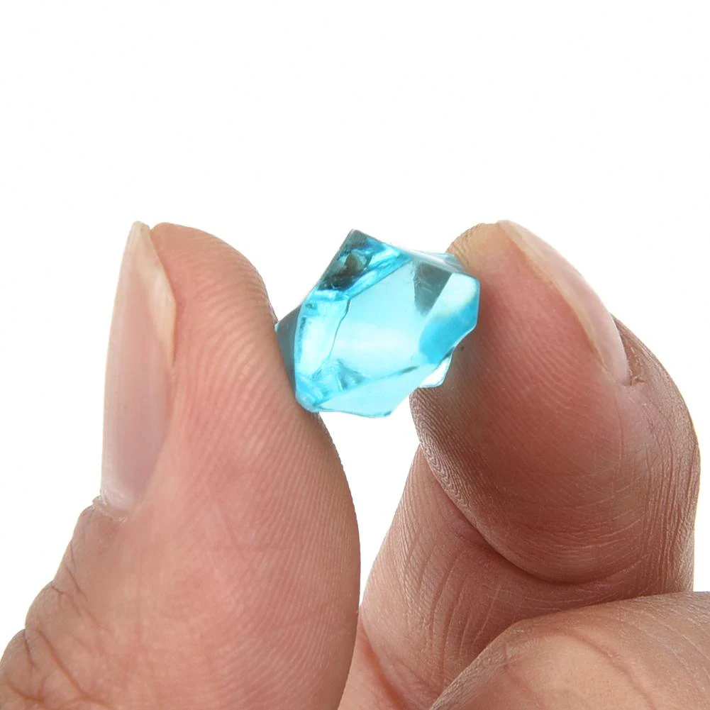 200PCS Acrylic Stones Crystal Acrylic Gem Stone Kids Mixed Color Ornaments Vase Wedding Party 6*9mm Accessories DIYJewelry Decor