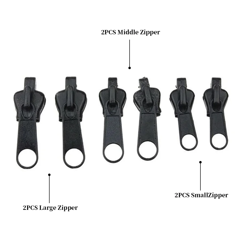 Zipper Repair Kit Universal Instant Zipper Repair Replacement Zipper Sliding Teeth Rescue Zip Fastener For 3 Different Size