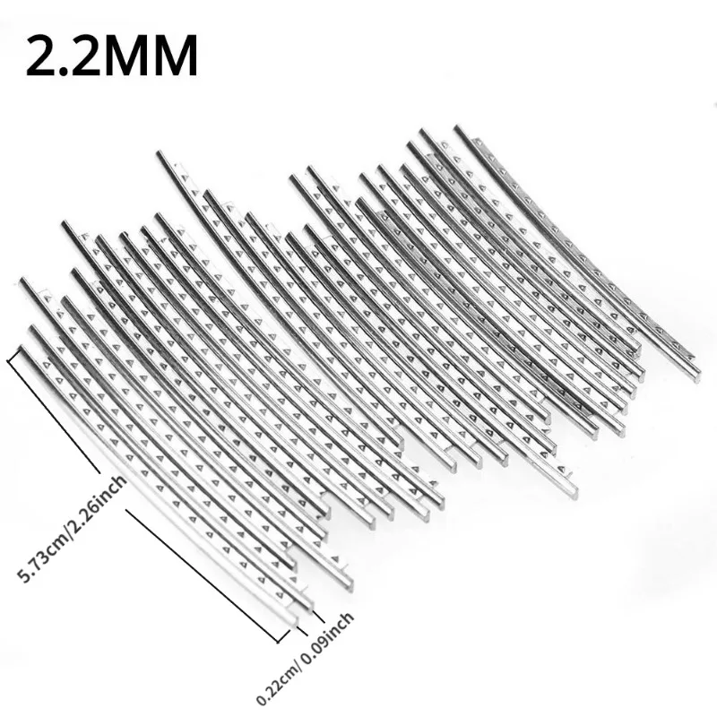 24pcs Guitar Frets Wire Fingerboard Nickel Silver2.2MM 2.4MM 2.7mm 2.9MM Luthier Repair Material Guitar Accessories