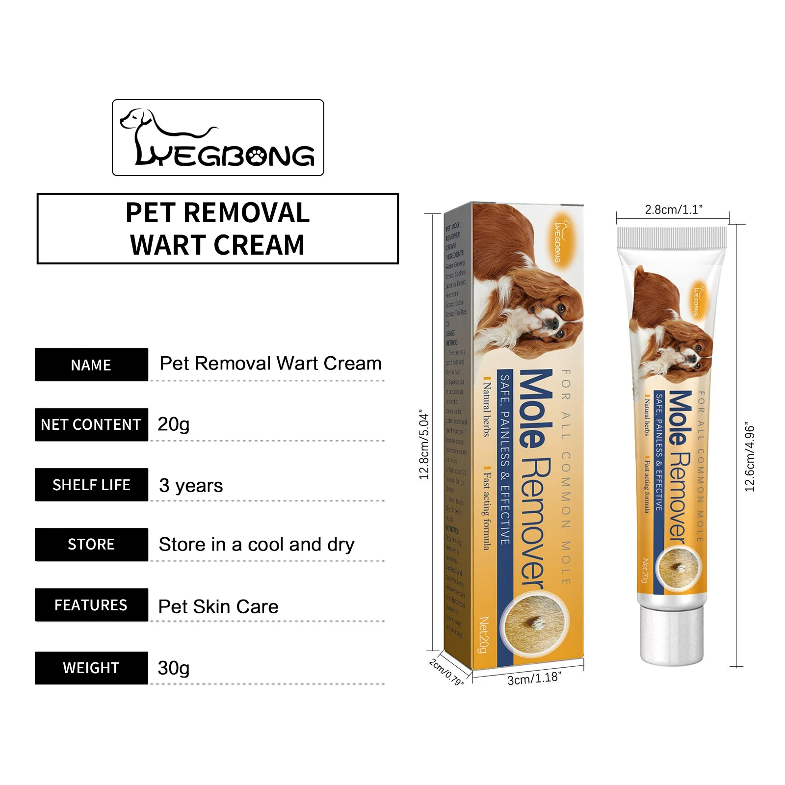 Pet Removal Wart Cream Diminish Skin Moles Corns Nourish Skin Wart Treatment Alleviate Discomfort No Irritation Pet Repair Cream