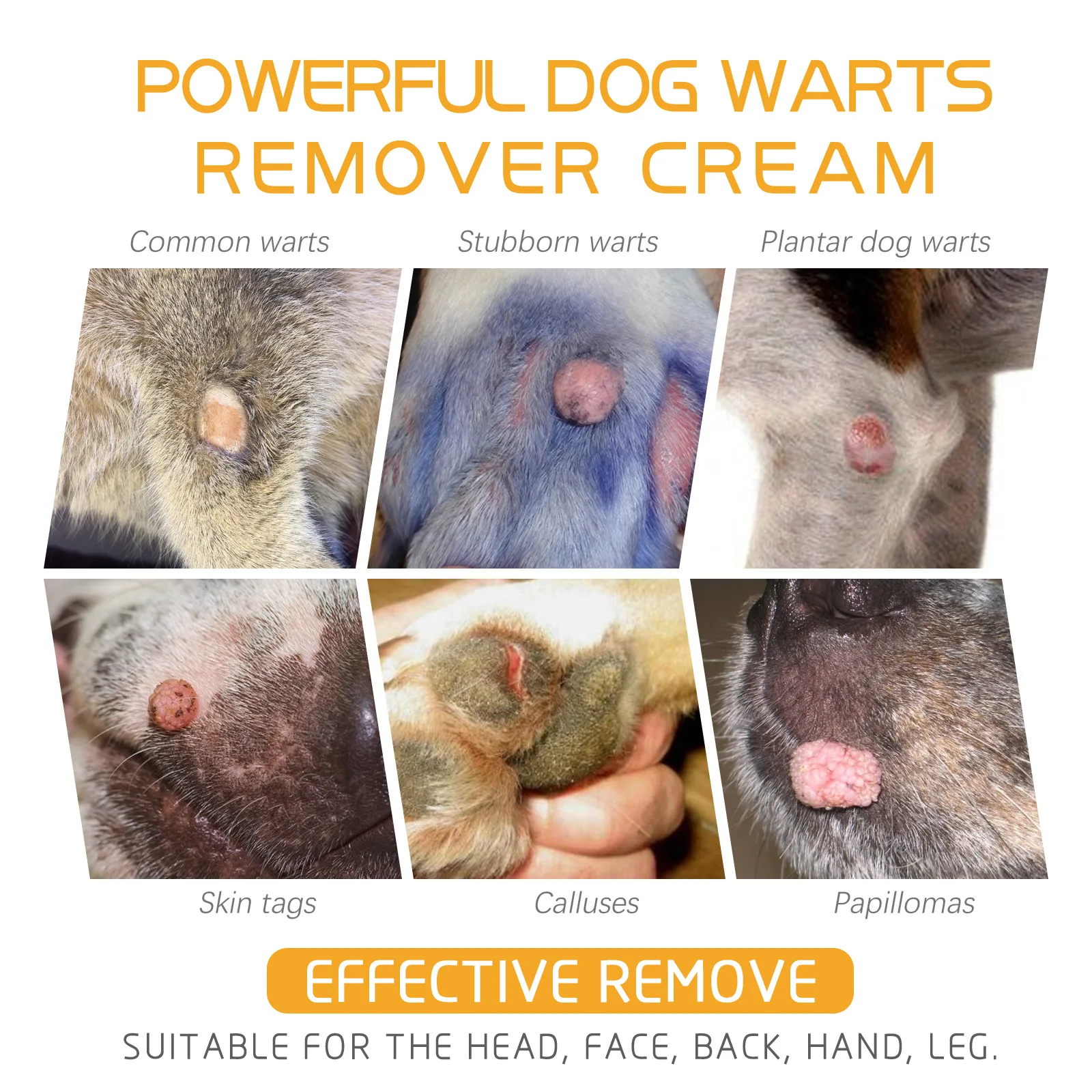 Pet Removal Wart Cream Diminish Skin Moles Corns Nourish Skin Wart Treatment Alleviate Discomfort No Irritation Pet Repair Cream