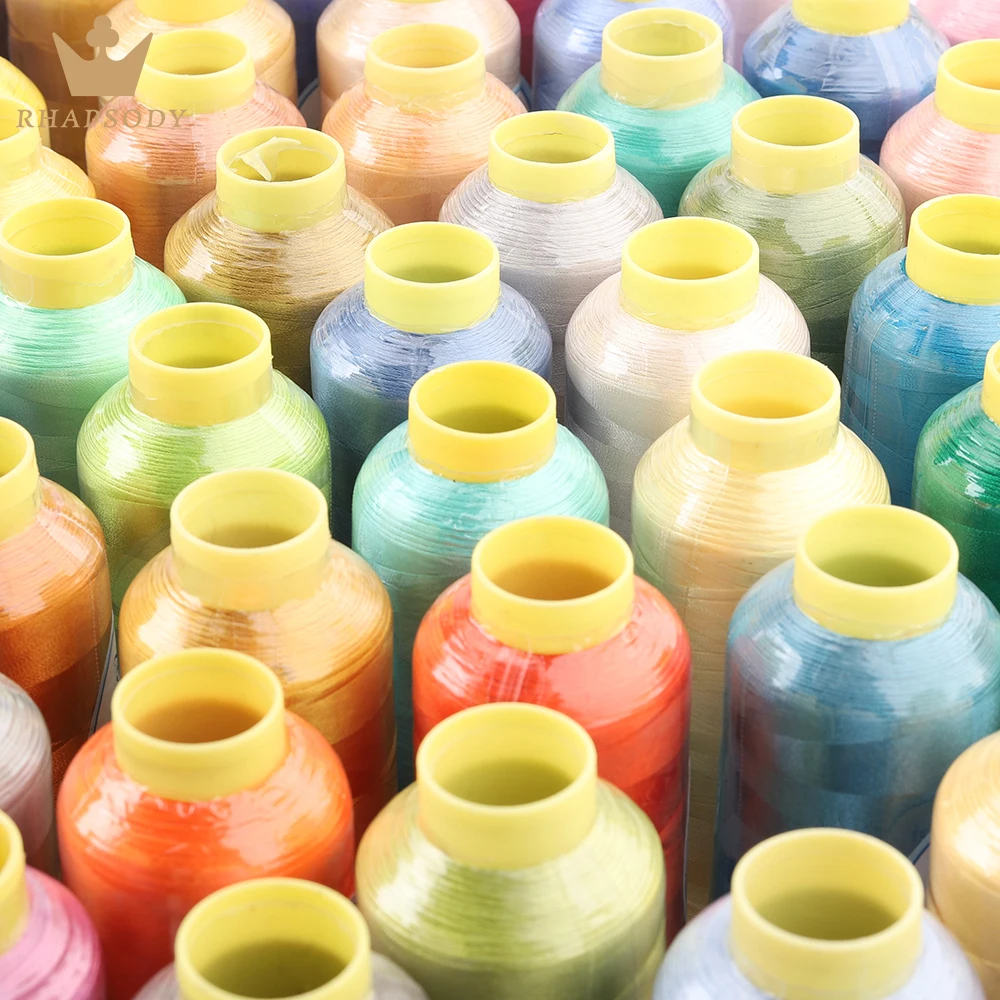40WT 120D/2 5000m Polyester Embroidery Thread for Brother/Singer Machine Household Sewing Varity Colors with Good Quality