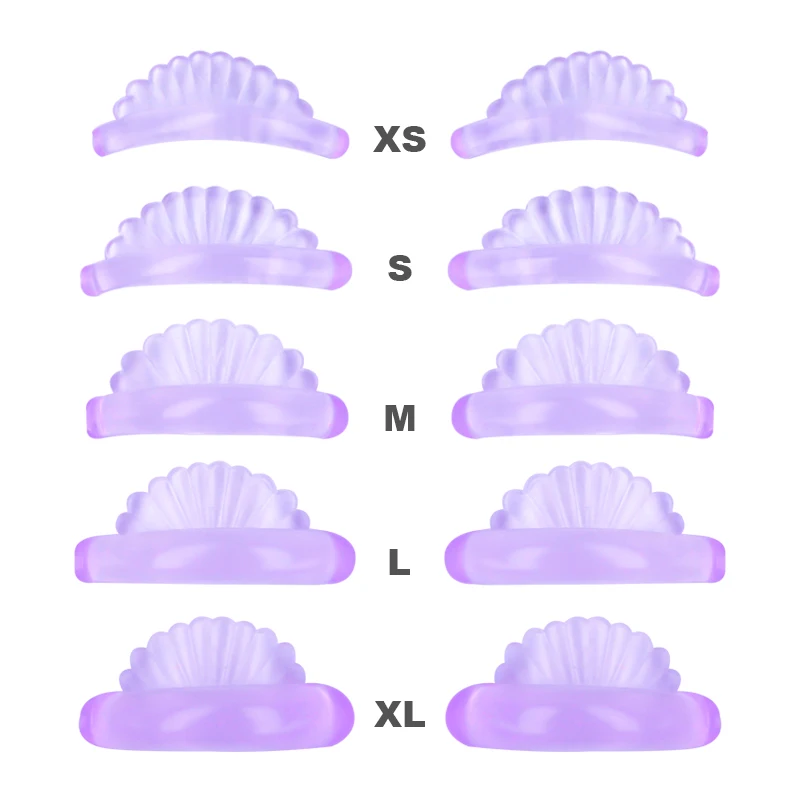 5 Pair 5 Size Lash Lift Silicone Pads Eyelash Perm 3D Curler Eye Patches Applicator Tools Eyelashes Extension Accessories