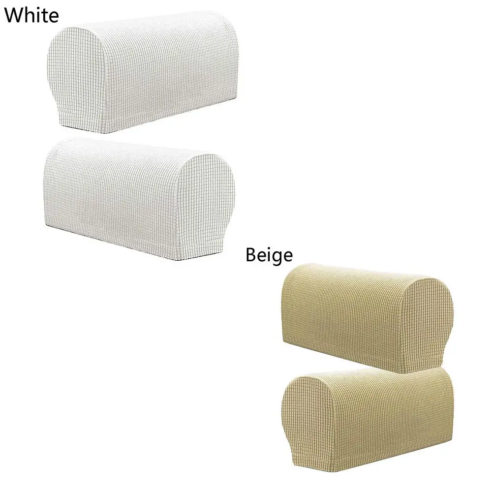 2PCS/SET Armrest Covers Stretchy Chair Sofa Couch Arm Protector Stretch to Fit flannel furniture sofa armrest cover protector