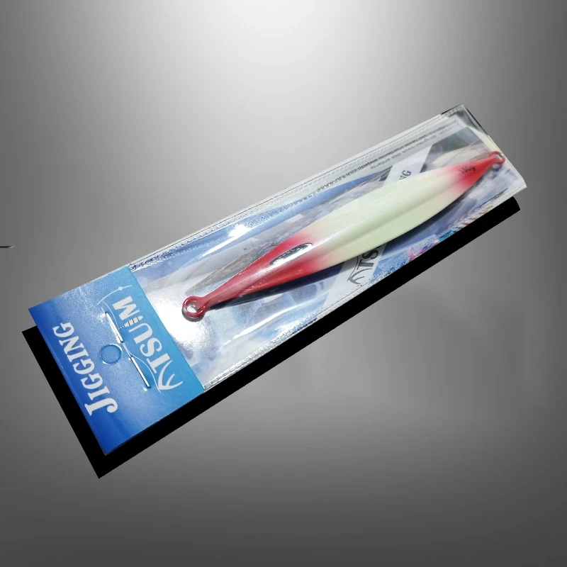 1PC Slow Pitch Jig 120g150g200g250g300g Slow Falling Sinking Metal Jigging Lure Glow Jigs Luminous Lure Pesca Fishing Angler