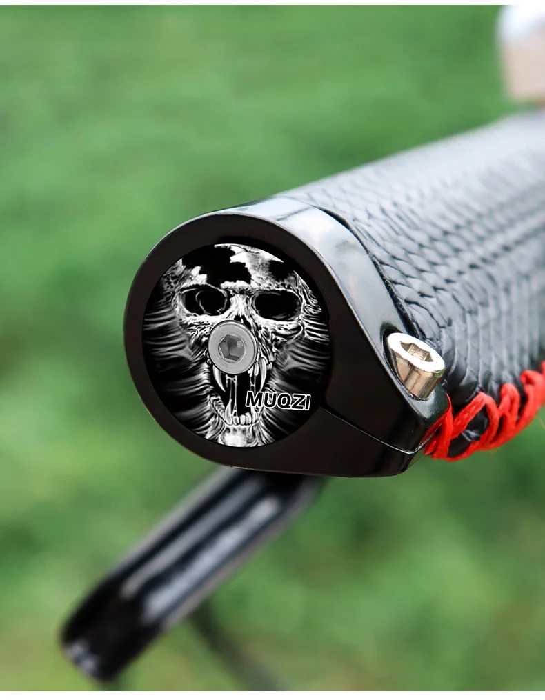 MUQZI Handlebar End Plugs MTB Road Folding Bike Handle Bar End Cap Aluminum Alloy Handlebar Grip Cover Bicycle Accessories