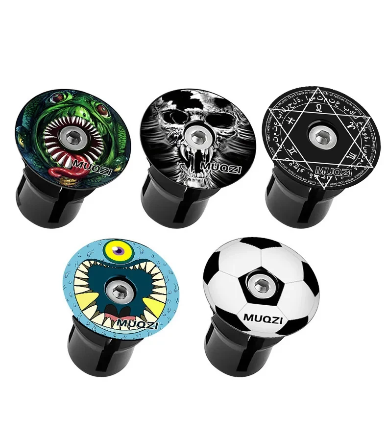 MUQZI Handlebar End Plugs MTB Road Folding Bike Handle Bar End Cap Aluminum Alloy Handlebar Grip Cover Bicycle Accessories