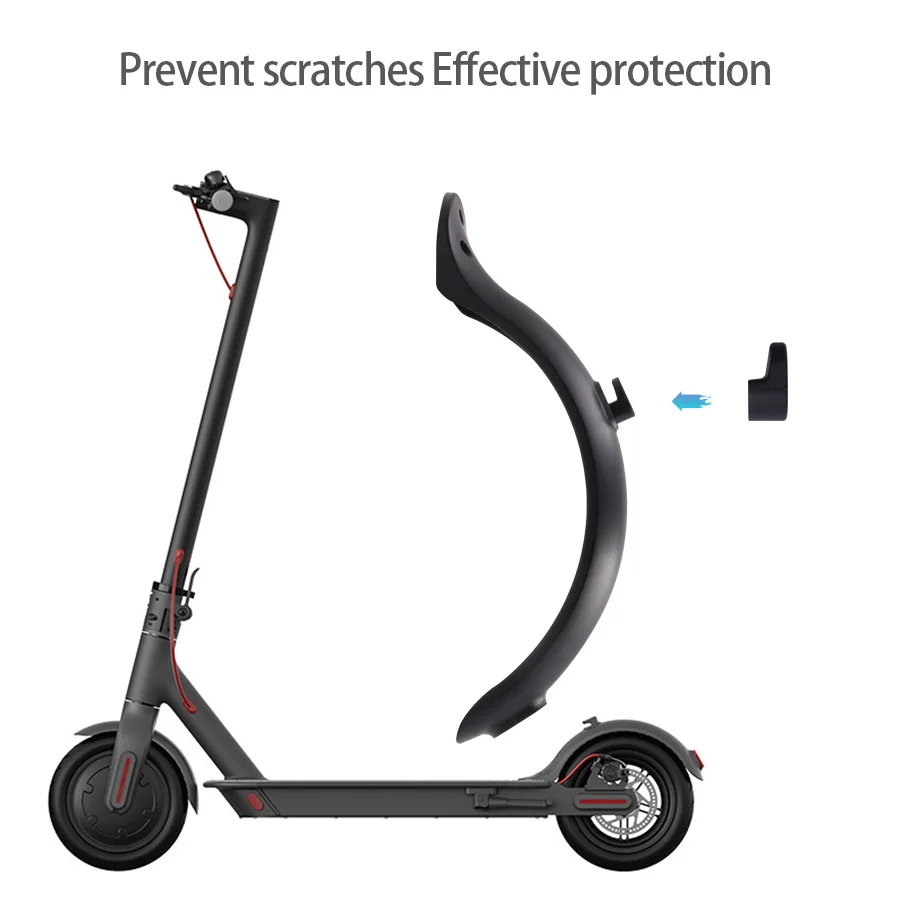 For Xiaomi Mijia MI M365 1S M187 Pro E-Scooter Tire Splash Fender with Rear Taillight Front Back Guard Mudguard screw line Parts
