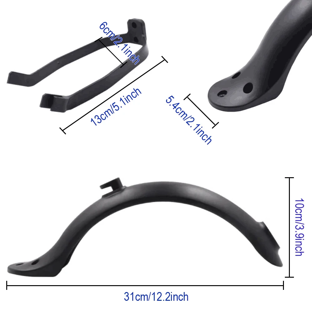 For Xiaomi Mijia MI M365 1S M187 Pro E-Scooter Tire Splash Fender with Rear Taillight Front Back Guard Mudguard screw line Parts