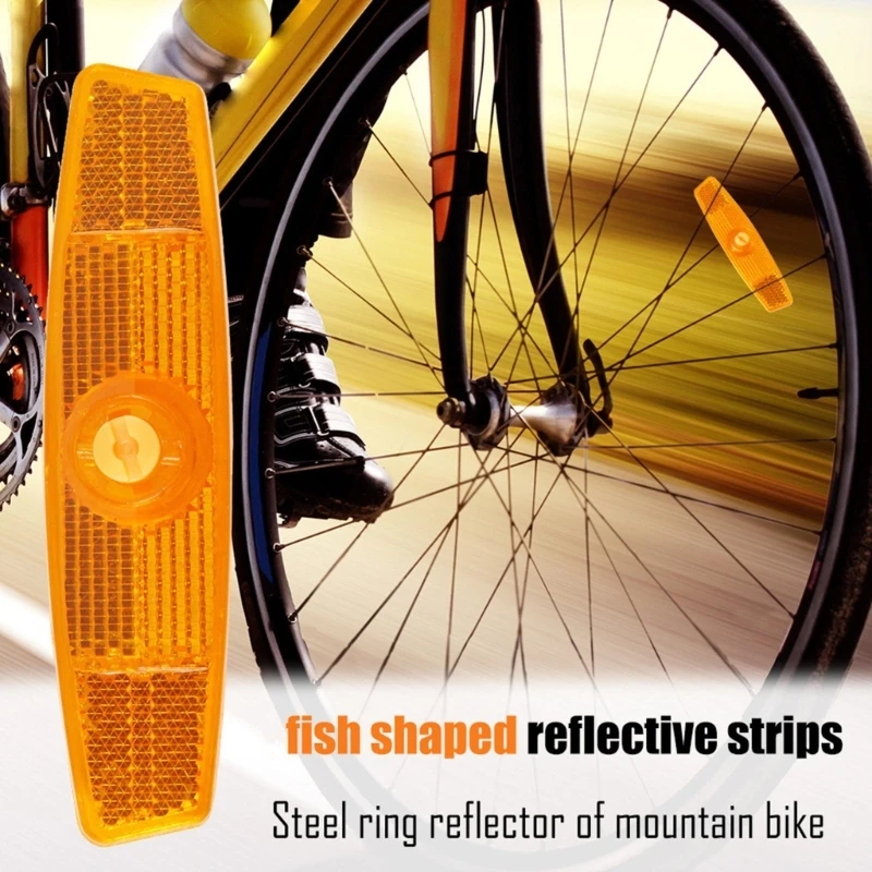 8 Pieces Bike Reflectors Bike Wheel Reflectors Spoke Reflector Bike Safety Warning Reflector Bike Tire Reflector