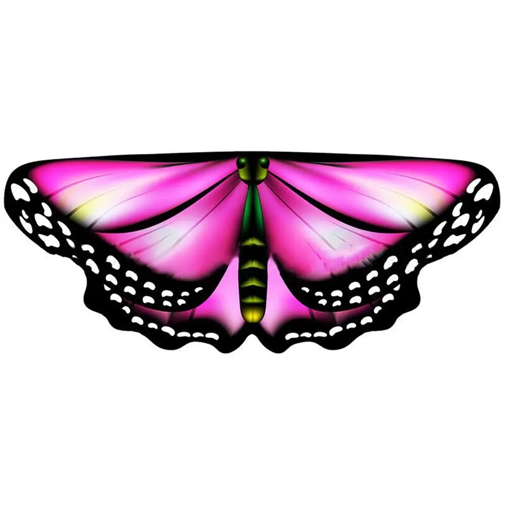 Kids Butterfly Wings Cape Girls Fairy Shawl Pixie Cloak Fancy Colorful Dress Costume Gift Party & Holiday DIY Decorations