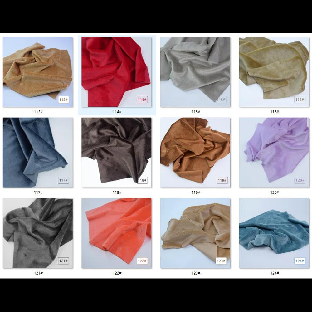 45x50cm 101~143 Plush Fabric For Sewing 5mm Pile Length 100 Polyester Hair Material For Popular Cotton Dolls DIY Handmade Fabric