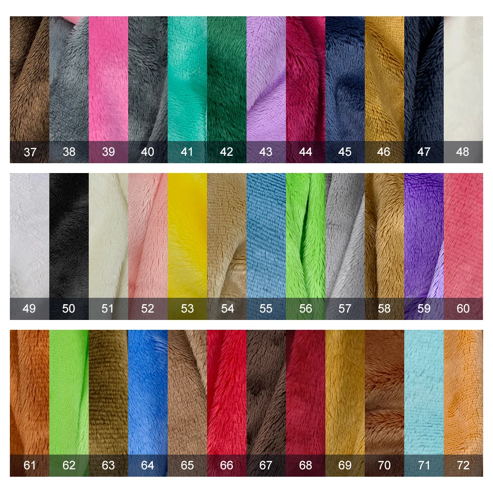 45x50cm 101~143 Plush Fabric For Sewing 5mm Pile Length 100 Polyester Hair Material For Popular Cotton Dolls DIY Handmade Fabric
