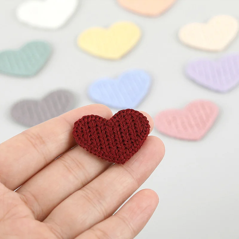 10/30pc Love DIY Heart Embroidered Fabric Stickers Accessories Earrings Bags Shoes Decorations Patches Clothing Accessories