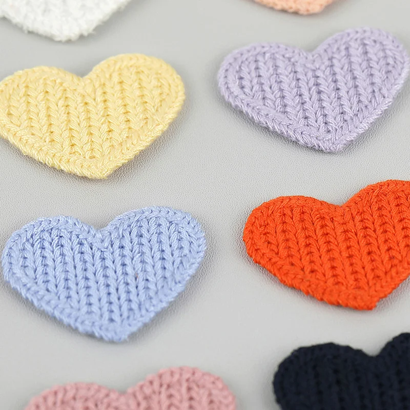 10/30pc Love DIY Heart Embroidered Fabric Stickers Accessories Earrings Bags Shoes Decorations Patches Clothing Accessories