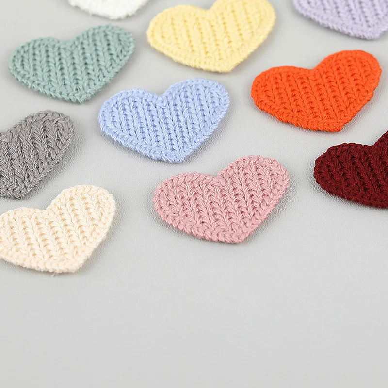 10/30pc Love DIY Heart Embroidered Fabric Stickers Accessories Earrings Bags Shoes Decorations Patches Clothing Accessories
