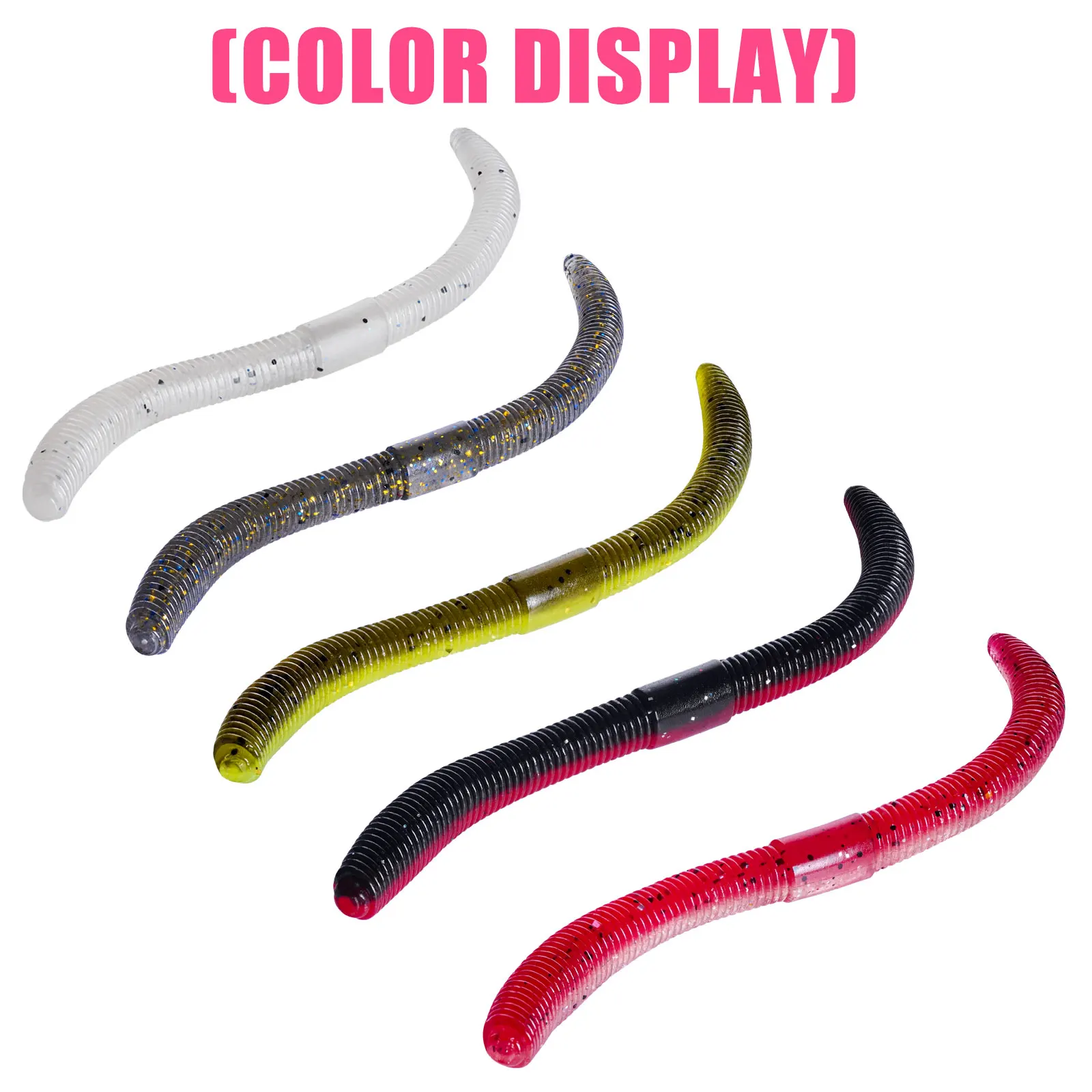 10cm/14cm 10/15pcs/bag Soft Bait Senko Worm Wacky Stick Worm Baits Leurre Souple Wobblers For All Fish Pesca Bass Fishing Lure