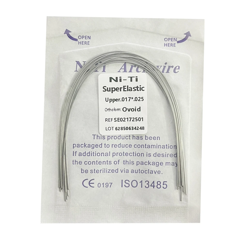 10pcs/Pack AG Dental Orthodontic Arch Wires NITI Round / Rectangular Oval Form Ortho Arch Wire Dentist Tool