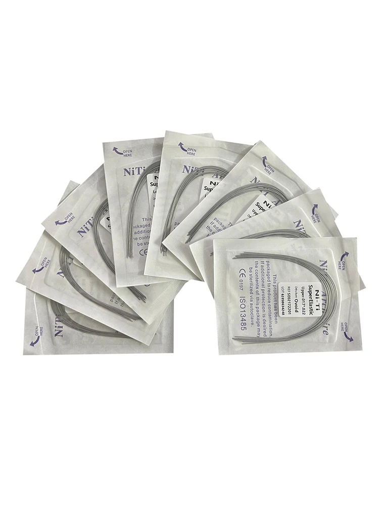 10pcs/Pack AG Dental Orthodontic Arch Wires NITI Round / Rectangular Oval Form Ortho Arch Wire Dentist Tool
