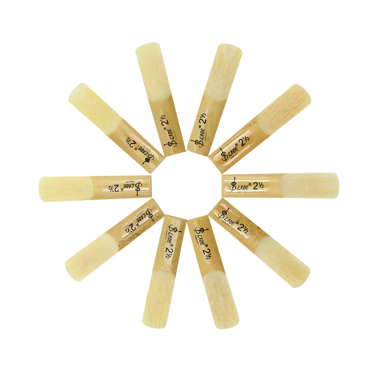 10Pcs/Set Bb Clarinet Reeds Traditional Bamboo Reed Strength 1.5/2.0/2.5/3.0/3.5 Woodwind Instrument Accessories Clarinet Parts