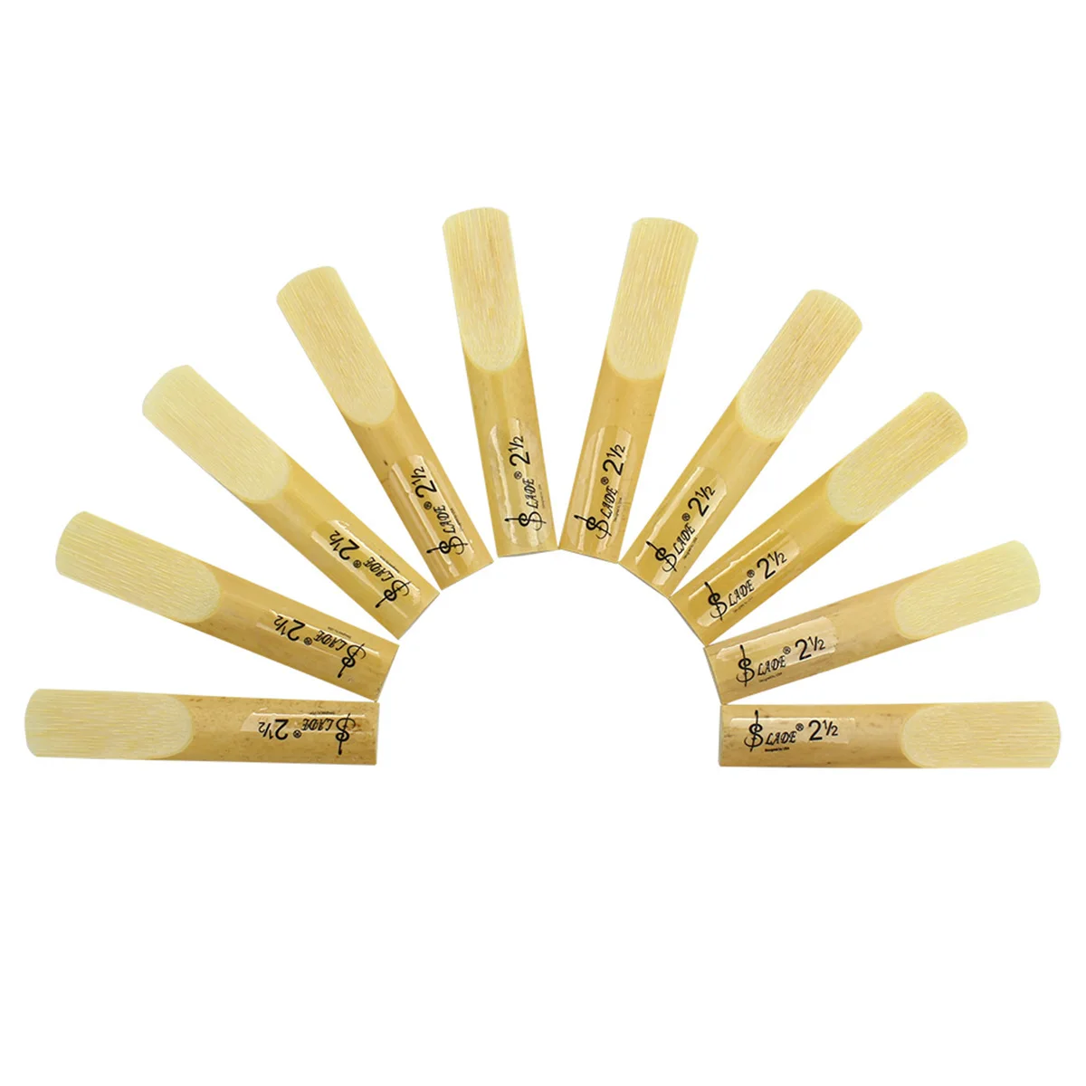 10Pcs/Set Bb Clarinet Reeds Traditional Bamboo Reed Strength 1.5/2.0/2.5/3.0/3.5 Woodwind Instrument Accessories Clarinet Parts