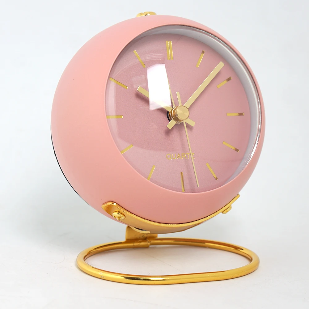 Nordic Creative Electronic Desk Clock, Minimalist Children's Alarm Clock, New Desktop Bedside Student Silent Luminous Pointer