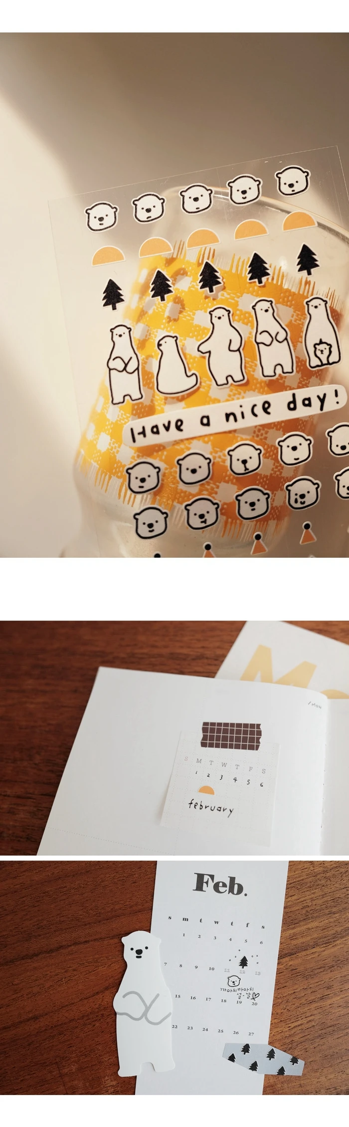Suatelier Mini Stickers Korean Cartoon Dinosaur Animal Scrapbooking DIY Nail Sticker Junk Journal Diary Decor Craft Supplies
