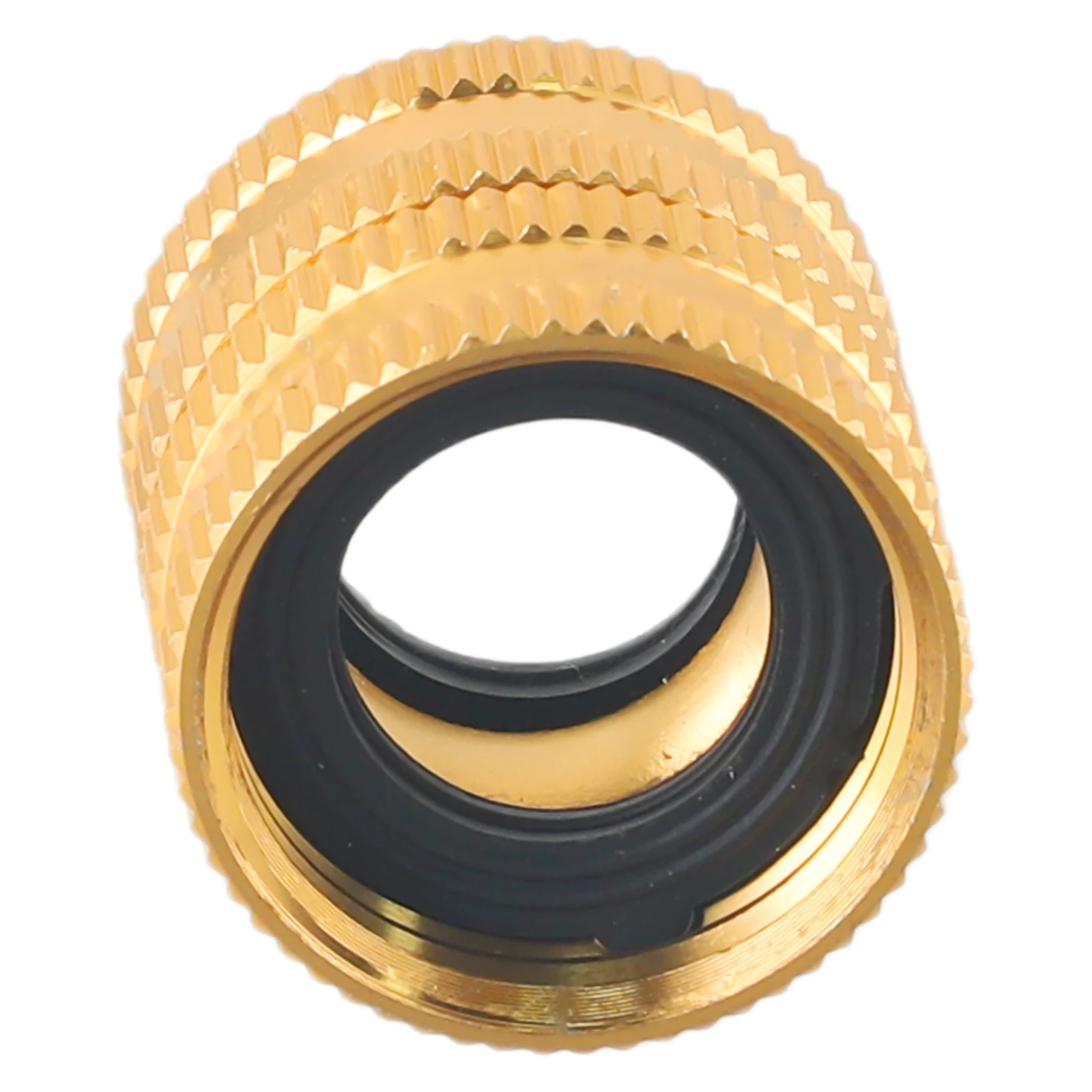 Two-Way Female Connector Solid Brass Garden Hose Adapter 3/4 Female-To-Female Hose Adapter For Garden Watering Irrigation