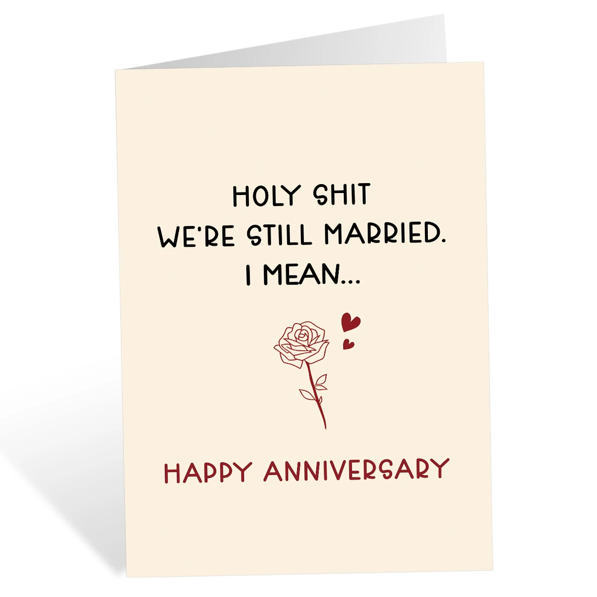1PC Funny Anniversary Card,I Promise to Always Be by Your Side,Birthday Card for Husband Boyfriend,Valentines Day for Him Her