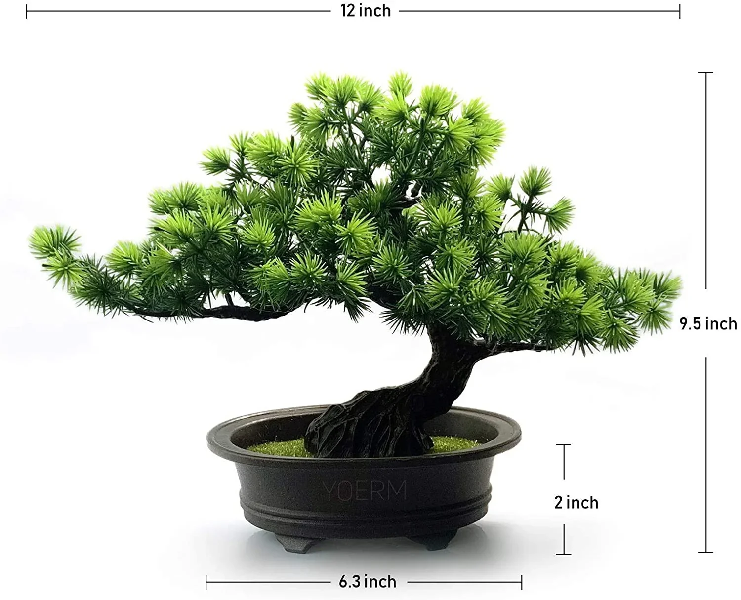 Artificial Bonsai Juniper Tree for Home Office Indoor Showcase Decor