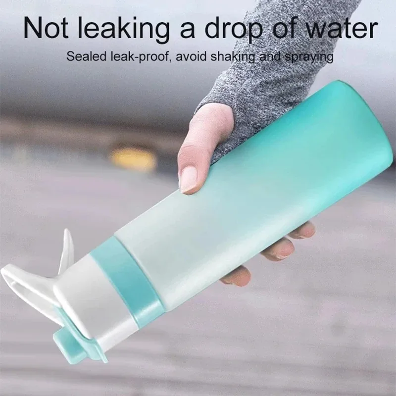 650ml Spray Water Bottle Portable Outdoor Sport Water Bottle for Girls Gym Fitness Drinking Drinkware Hiking Riding Water Bottle
