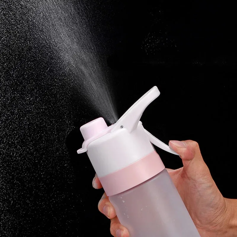 650ml Spray Water Bottle Portable Outdoor Sport Water Bottle for Girls Gym Fitness Drinking Drinkware Hiking Riding Water Bottle
