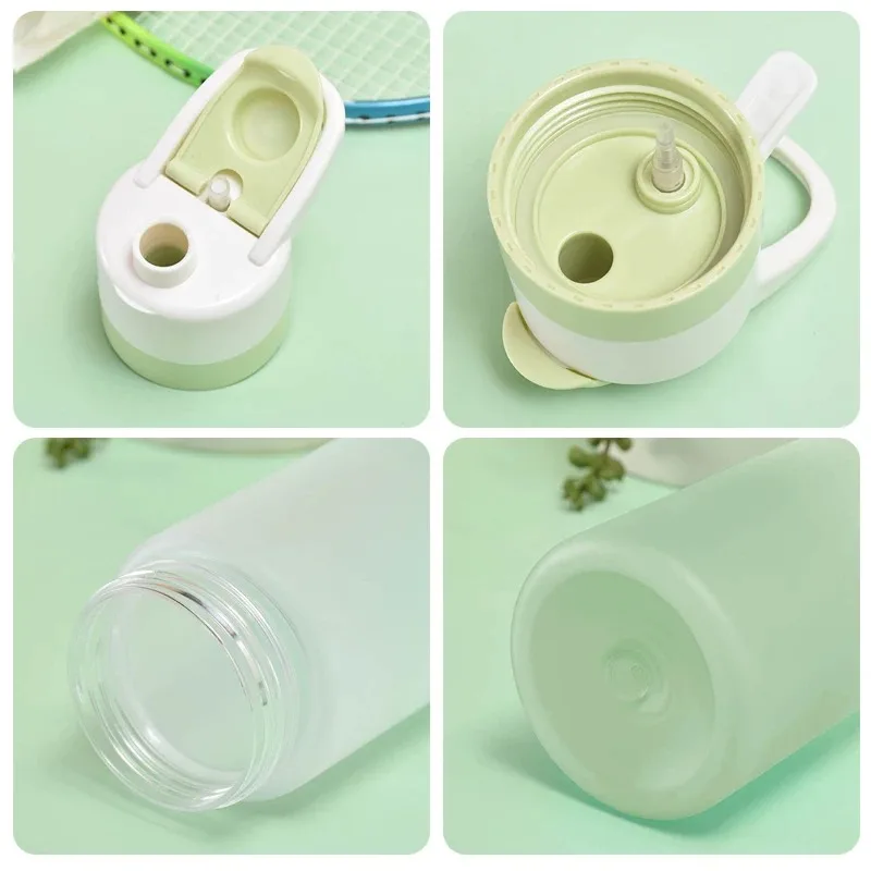 650ml Spray Water Bottle Portable Outdoor Sport Water Bottle for Girls Gym Fitness Drinking Drinkware Hiking Riding Water Bottle