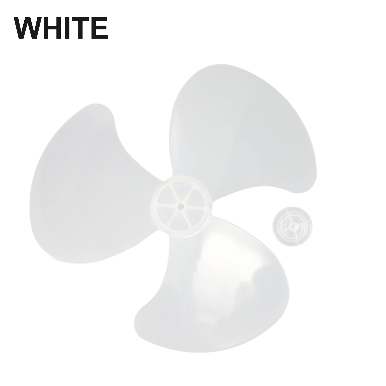 14Inch 3 Leaves Plastic Fan Blade Electric Fan Accessories Household Standing Pedestal Fan Blade Table Fanner With Nut Cover