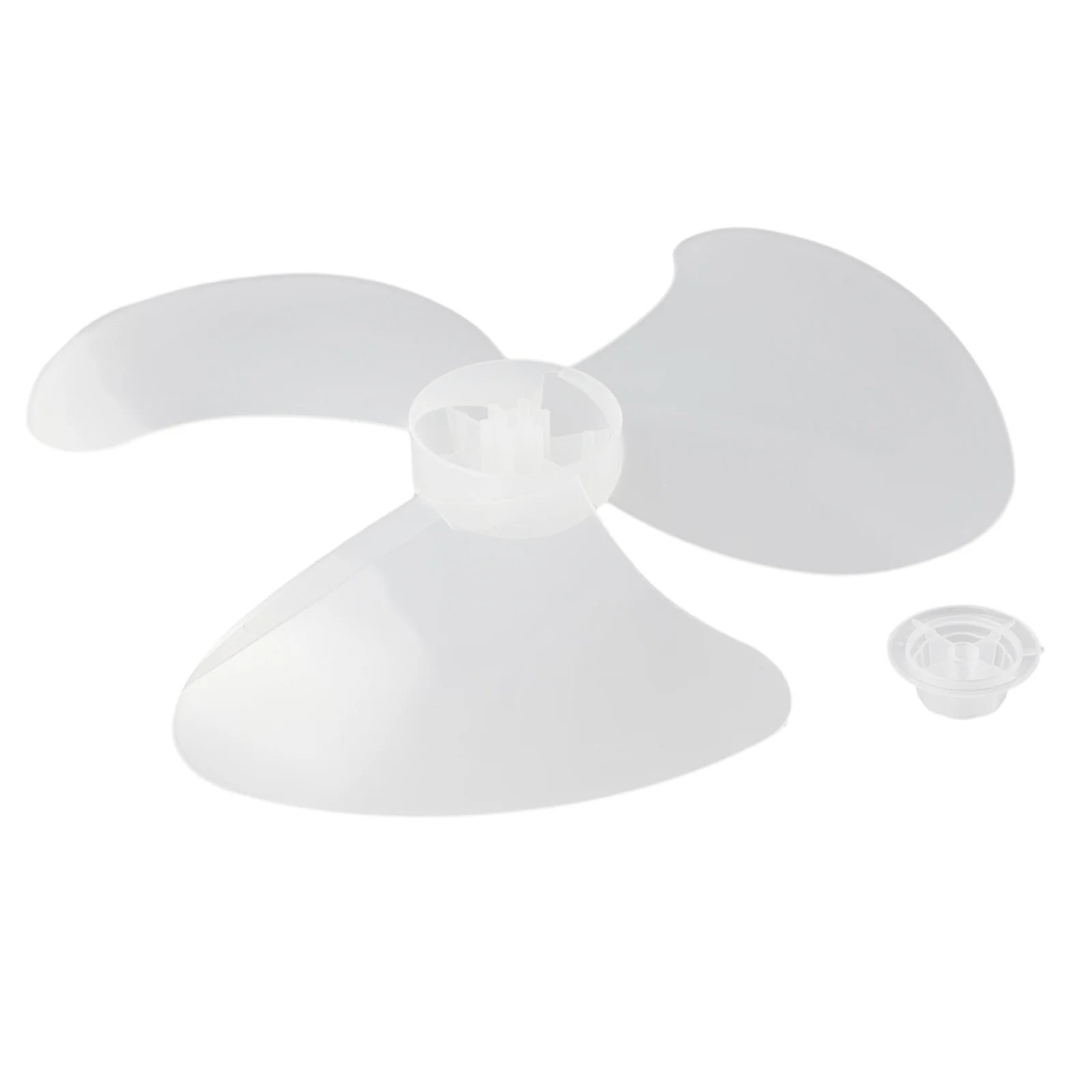 14Inch 3 Leaves Plastic Fan Blade Electric Fan Accessories Household Standing Pedestal Fan Blade Table Fanner With Nut Cover