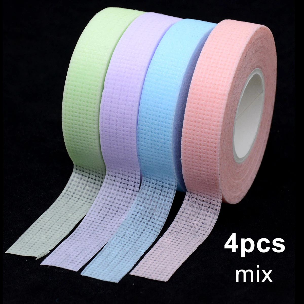 OKAYLASH 4Pcs/lot Eyelash Extension Tape Breathable Medical Non-woven Adhesive Tape Eyelash Patch Tapes Cutter Cutting Tool
