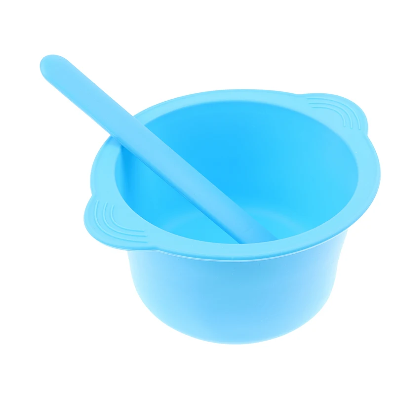 Wax Warmer Heat-resisting Replacement Silicone Bowls Hair Removal Wax With Stirring Stick Non-Stick Pan Hair Removal Beauty