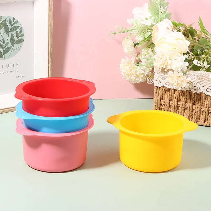 Wax Warmer Heat-resisting Replacement Silicone Bowls Hair Removal Wax With Stirring Stick Non-Stick Pan Hair Removal Beauty