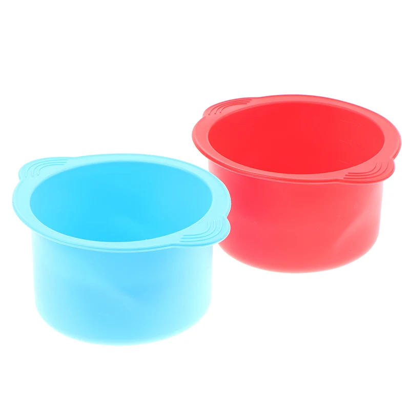 Wax Warmer Heat-resisting Replacement Silicone Bowls Hair Removal Wax With Stirring Stick Non-Stick Pan Hair Removal Beauty