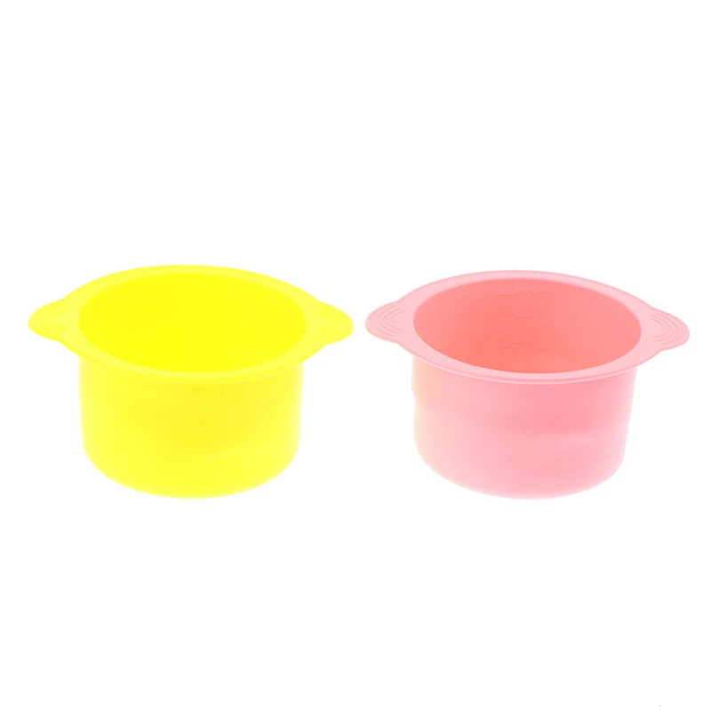 Wax Warmer Heat-resisting Replacement Silicone Bowls Hair Removal Wax With Stirring Stick Non-Stick Pan Hair Removal Beauty