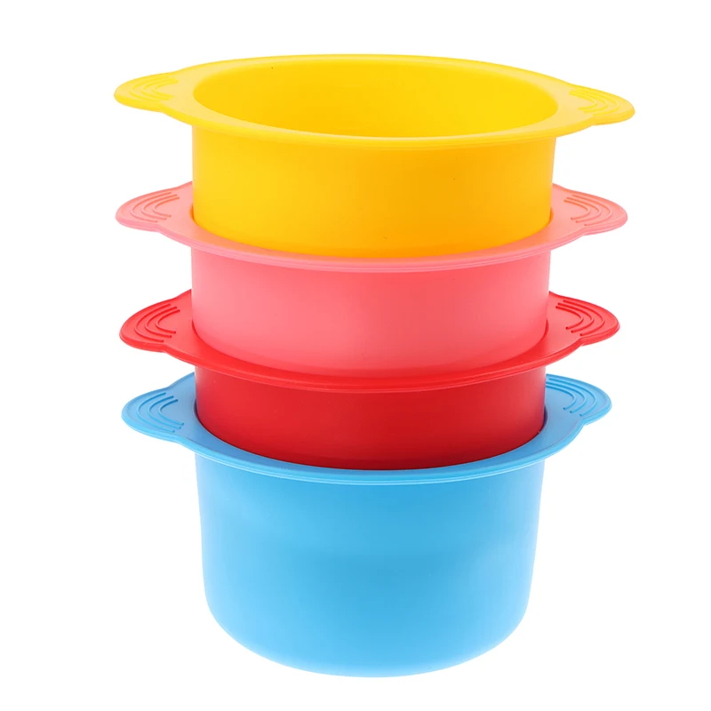 Wax Warmer Heat-resisting Replacement Silicone Bowls Hair Removal Wax With Stirring Stick Non-Stick Pan Hair Removal Beauty