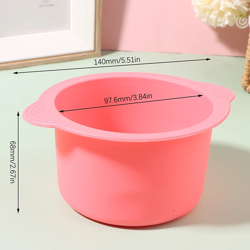 Wax Warmer Heat-resisting Replacement Silicone Bowls Hair Removal Wax With Stirring Stick Non-Stick Pan Hair Removal Beauty