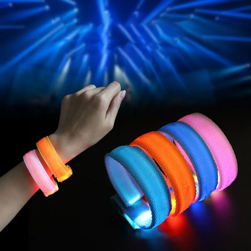 YOMDID Led Luminous Bracelet Concert Party Bar Luminous Bracelet LED Luminous Sports Wrist Strap Perform Bar Party Supplies