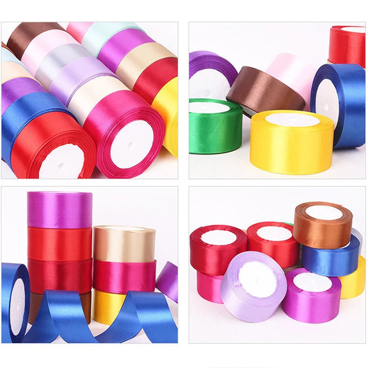 4cm Ribbon Roll Satin Ribbon Wholesale Fabric Tape for Crafts Gift Satin Ribbon for Bows Artificial DIY Apparel for Sewing DD002