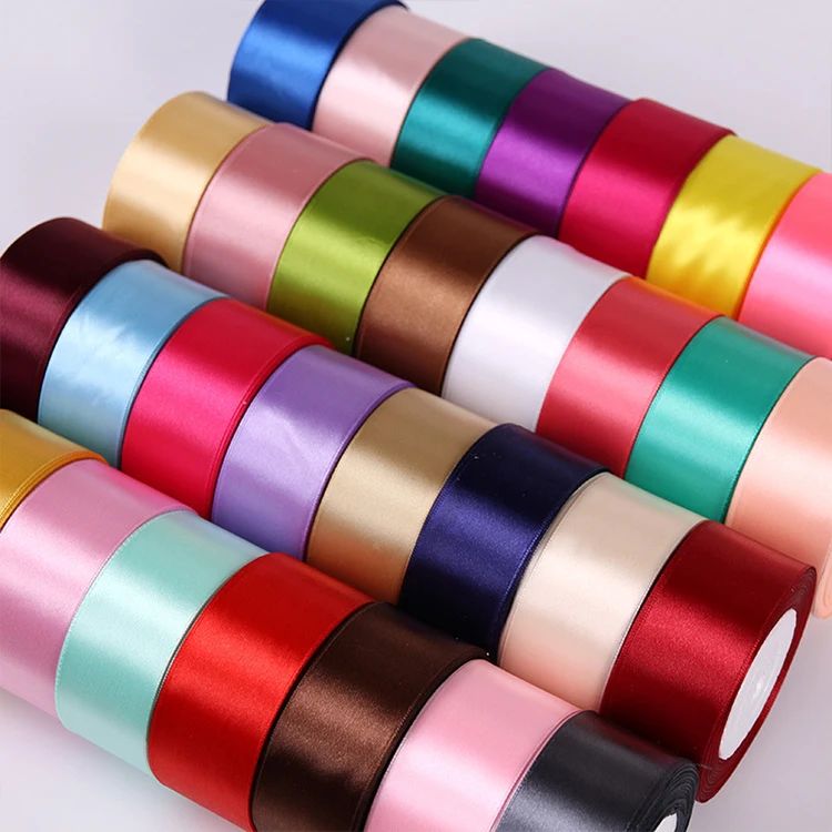 4cm Ribbon Roll Satin Ribbon Wholesale Fabric Tape for Crafts Gift Satin Ribbon for Bows Artificial DIY Apparel for Sewing DD002