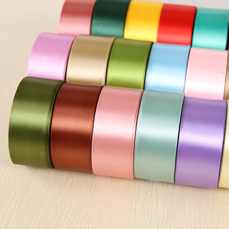 4cm Ribbon Roll Satin Ribbon Wholesale Fabric Tape for Crafts Gift Satin Ribbon for Bows Artificial DIY Apparel for Sewing DD002