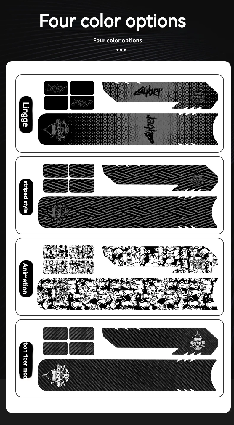 ENLEE Bicycle Frame Protection Sticker MTB Removable Bike Down Tube Anti-Scratch Sticker Tape Protector Cycling Accessories