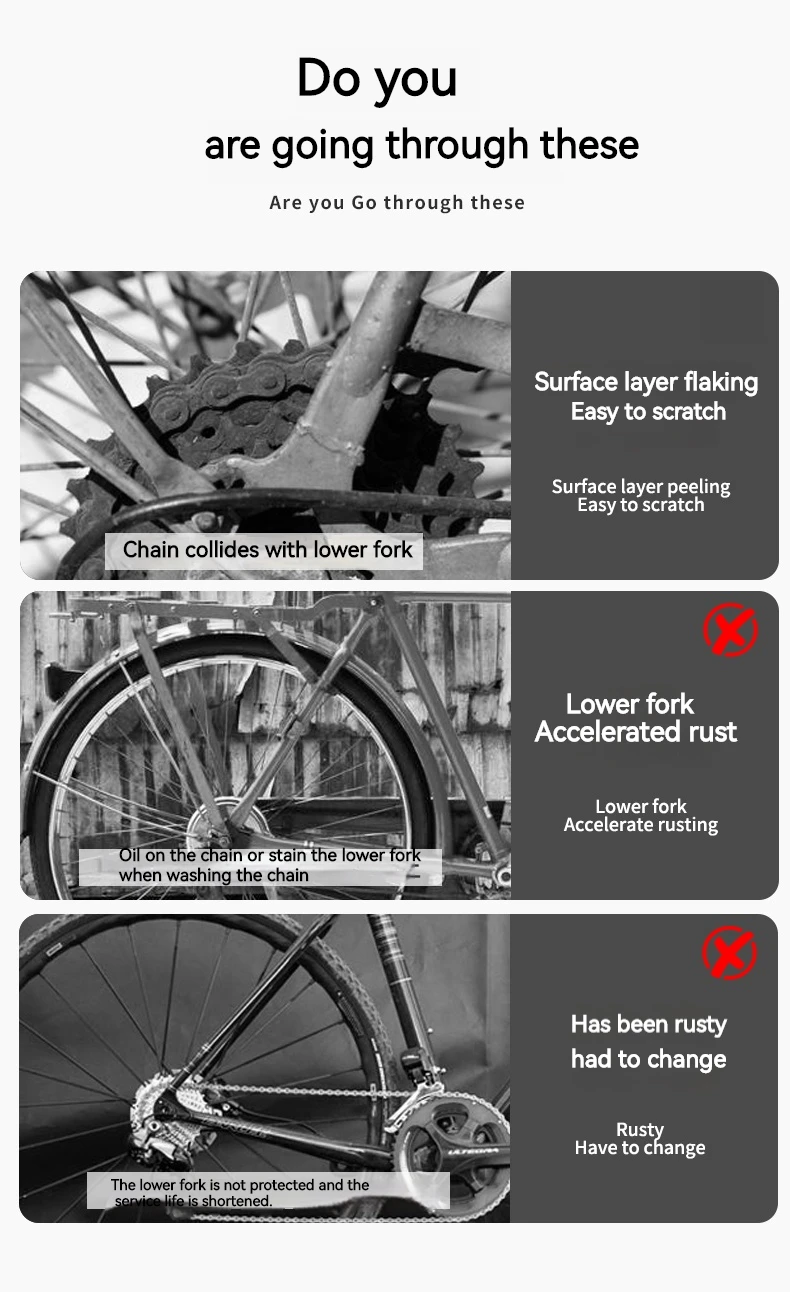 ENLEE Bicycle Frame Protection Sticker MTB Removable Bike Down Tube Anti-Scratch Sticker Tape Protector Cycling Accessories
