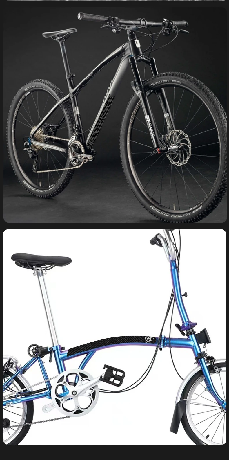ENLEE Bicycle Frame Protection Sticker MTB Removable Bike Down Tube Anti-Scratch Sticker Tape Protector Cycling Accessories
