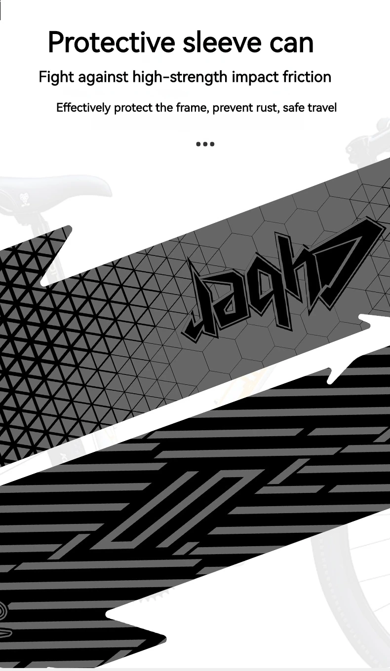 ENLEE Bicycle Frame Protection Sticker MTB Removable Bike Down Tube Anti-Scratch Sticker Tape Protector Cycling Accessories